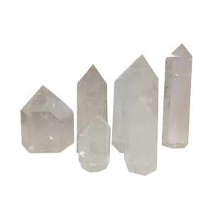 Clear Quartz Points Standing H:5.5 x W :4cm Wt:120g (A Grade)